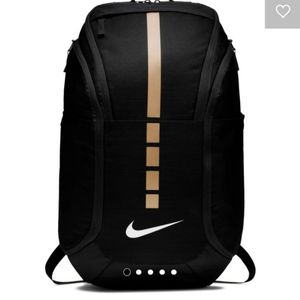 Nike Hoops Elite Pro Basketball Backpack 'Black/metallic Gold'